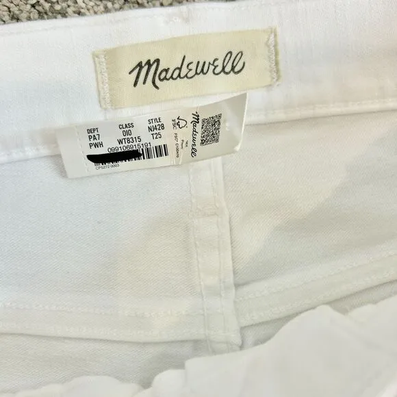 Madewell Jeans Womens T25 Tall Kick Out Crop Minimalist Classic Neutral‎ Chic