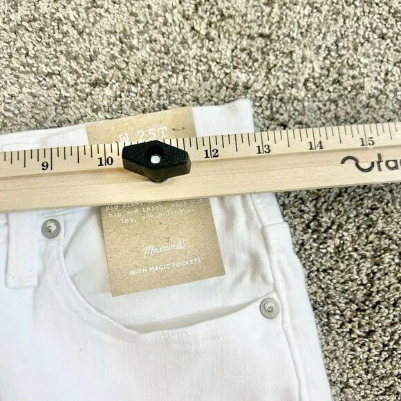 Madewell Jeans Womens T25‎ Tall Kick Out Crop Minimalist Classic Neutral Chic