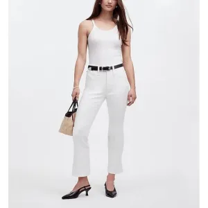 Madewell Jeans Womens T25‎ Tall Kick Out Crop Minimalist Classic Neutral Chic