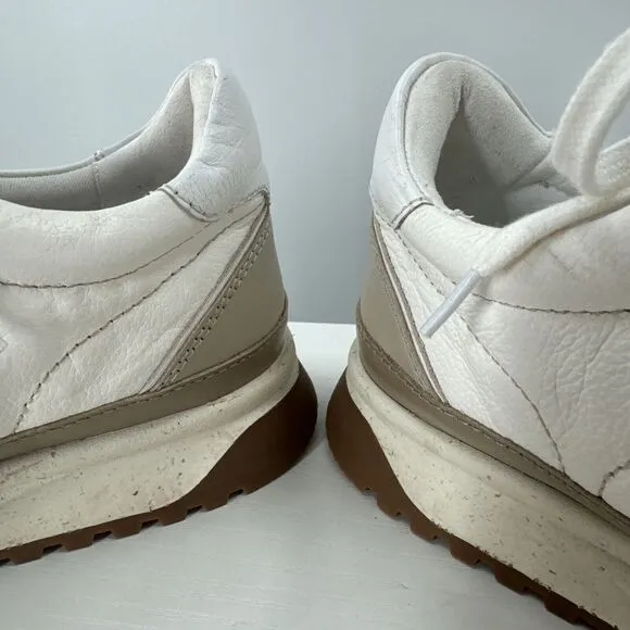 Madewell Kickoff Neutral Colorblock Trainer Leather Sneakers 8.5 W 7 M nwot $110