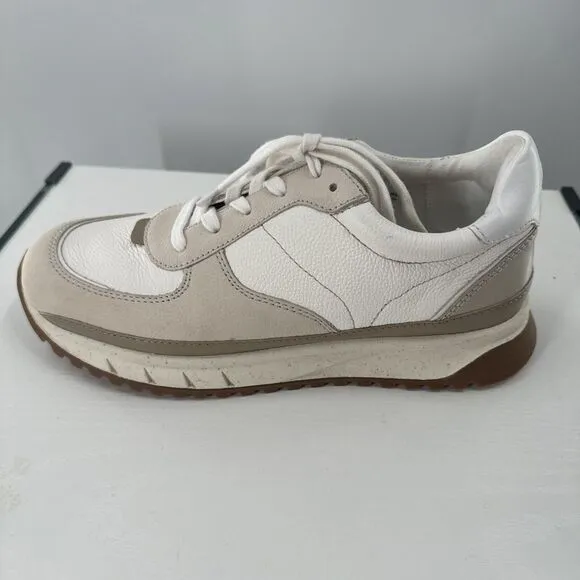 Madewell Kickoff Neutral Colorblock Trainer Leather Sneakers 8.5 W 7 M nwot $110