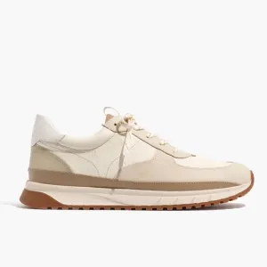 Madewell Kickoff Trainer Sneakers in Neutral Colorblock Leather size 8.5