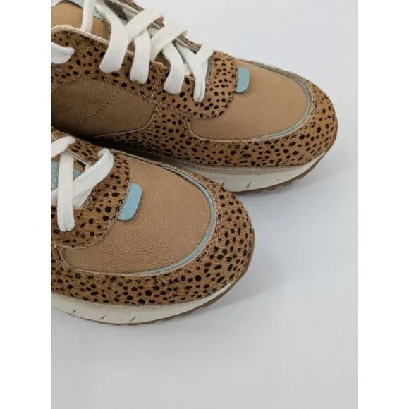 Madewell MWL‎ Womens Kickoff Trainer Sneakers Size 7M Brown Calf Hair NA848