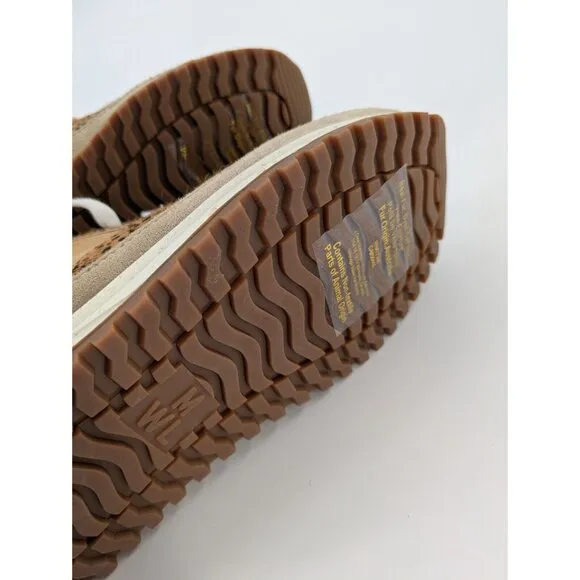 Madewell MWL‎ Womens Kickoff Trainer Sneakers Size 7M Brown Calf Hair NA848