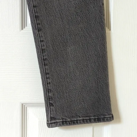 Madewell Perfect Vintage High Waisted Relaxed Tapered Leg Jeans Faded Black 29