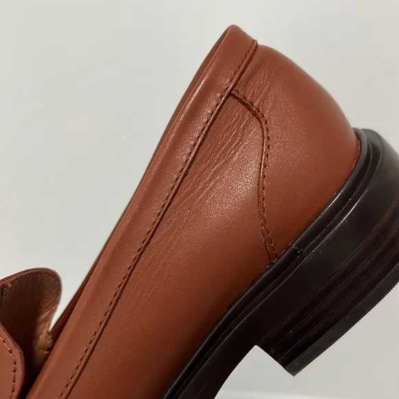 Madewell The Vernon in Dried Maple Brown Leather Loafers size 8 NEW Preppy