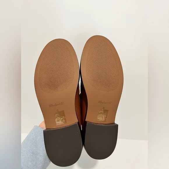 Madewell The Vernon in Dried Maple Brown Leather Loafers size 8 NEW Preppy