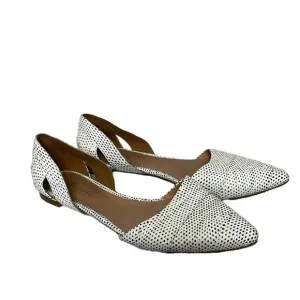 Madewell Womens Sz7. Black White Gray Cut Out Pointy Toe Flats Almost new