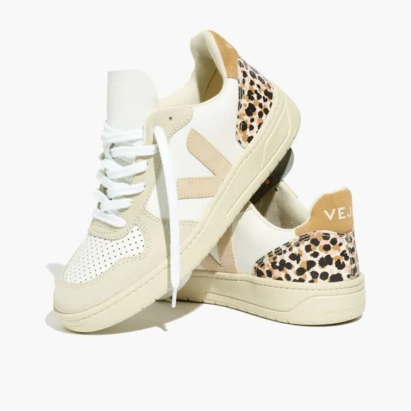 Madewell x Veja™ V-10 Sneakers in Animal Print Leather