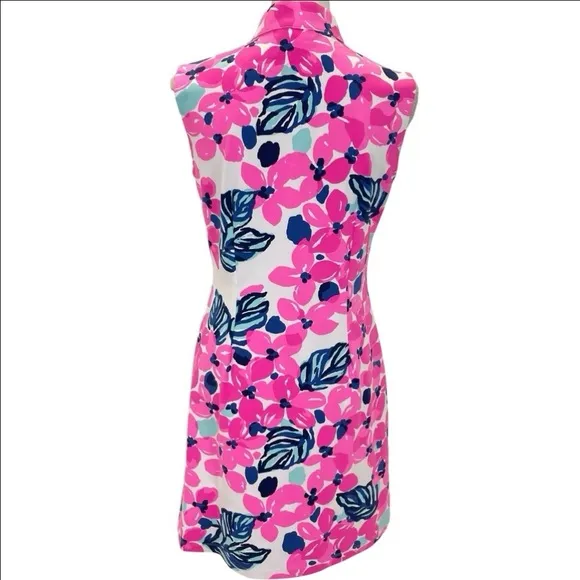 MAHI GOLD Schooner Dress Medium Pink/Blue