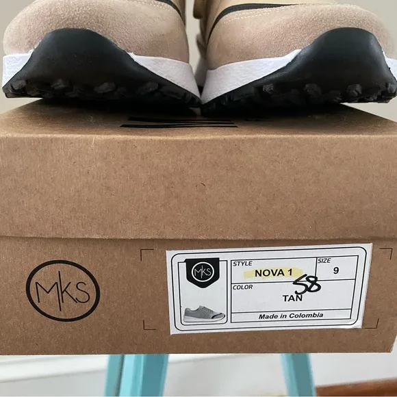 Maker’s Fashion Now Nova 1 Sneakers Tan Black Women’s 9 Fits like 8.5