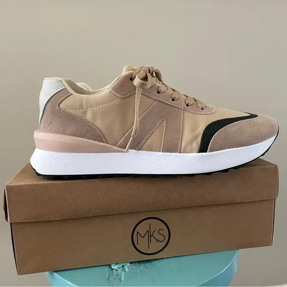 Maker’s Fashion Now Nova 1 Sneakers Tan Black Women’s 9 Fits like 8.5