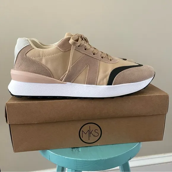 Maker’s Fashion Now Nova 1 Sneakers Tan Black Women’s 9 Fits like 8.5