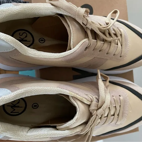 Maker’s Fashion Now Nova 1 Sneakers Tan Black Women’s 9 Fits like 8.5