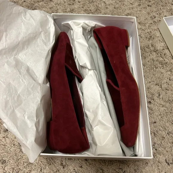 Manolo Blahnik artura suede and calf hair flats