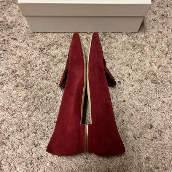 Manolo Blahnik artura suede and calf hair flats