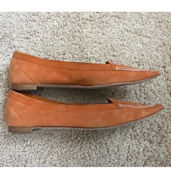 Manolo Blahnik Suede Flat Loafers 37