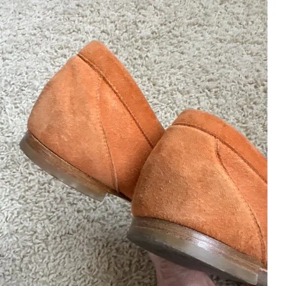 Manolo Blahnik Suede Flat Loafers 37