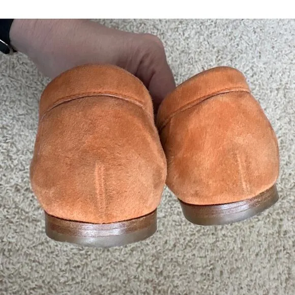 Manolo Blahnik Suede Flat Loafers 37