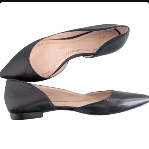 Marc Fisher LTD Sunny D'Orsay Pointed Toe Leather Flats Size 5