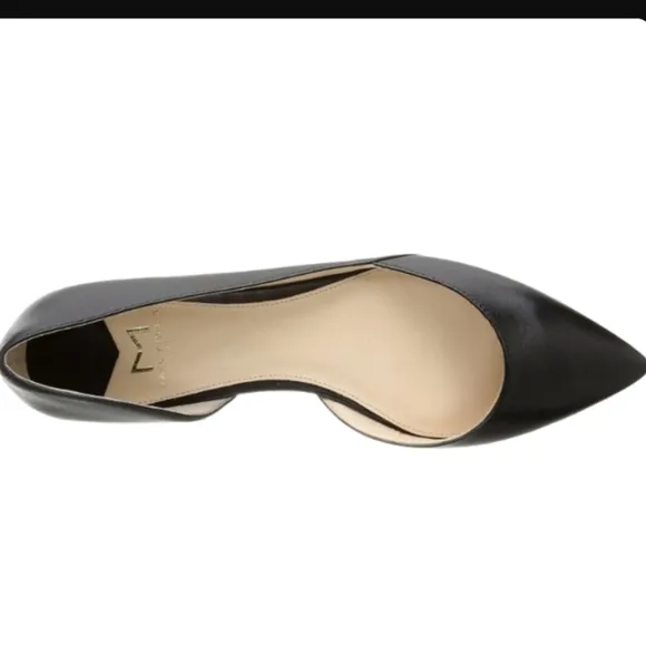 Marc Fisher LTD Sunny D'Orsay Pointed Toe Leather Flats Size 5