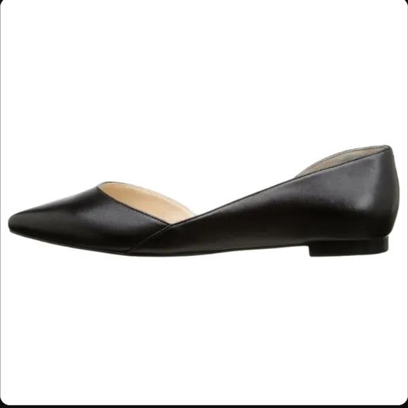 Marc Fisher LTD Sunny D'Orsay Pointed Toe Leather Flats Size 5