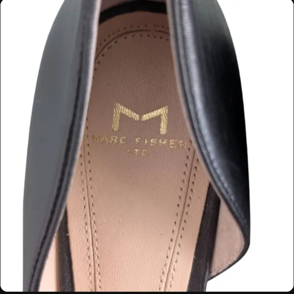 Marc Fisher LTD Sunny D'Orsay Pointed Toe Leather Flats Size 5