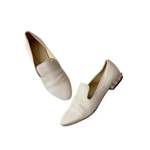 Marc Fisher Studded Heel Fabric Loafers Size 7.5