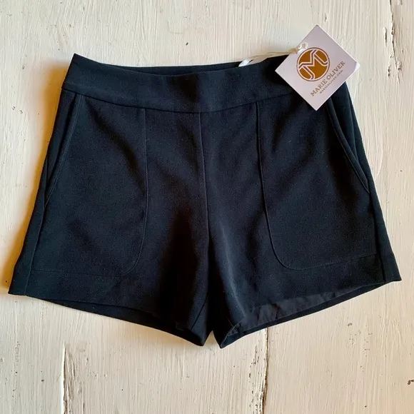 Marie Oliver Black High-Waisted Shorts – NWT Size 2