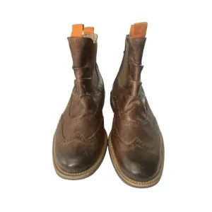 Mark Nason U rock lounge men's size 9.5 brown leather Chelsea Wingtip Boots