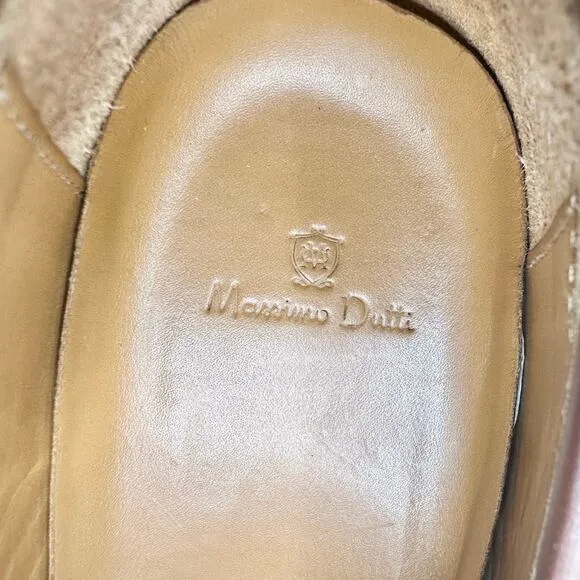 Massimo Dutti | Men | Woven Brown Leather Extralight Loafers | EU 41 US 8