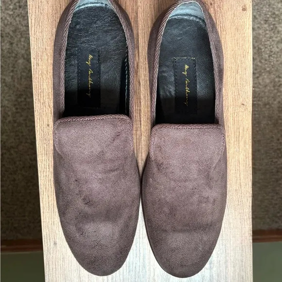 May Anthony Plain Jane Men's Brown Suede Loafers Brand New Never Worn