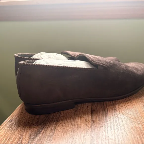 May Anthony Plain Jane Men's Brown Suede Loafers Brand New Never Worn