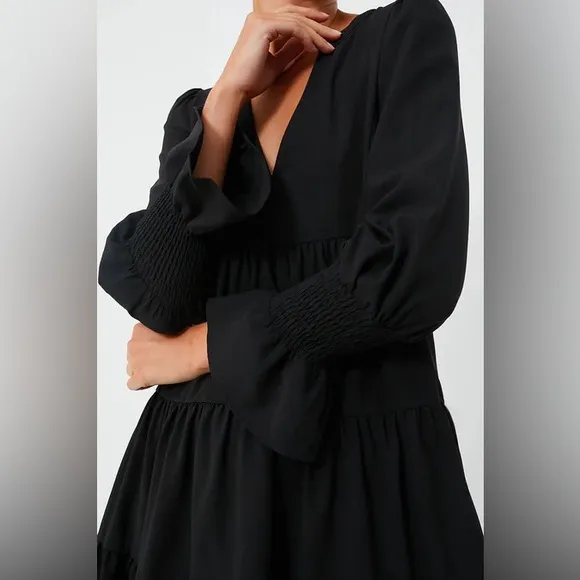 Medium Tuckernuck Pomander Place Black Crepe Kenzo Dress