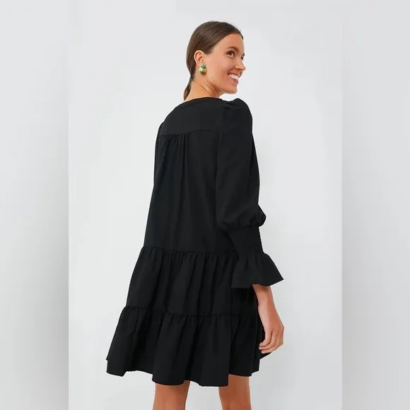 Medium Tuckernuck Pomander Place Black Crepe Kenzo Dress