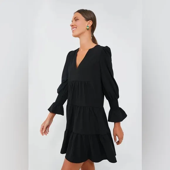 Medium Tuckernuck Pomander Place Black Crepe Kenzo Dress