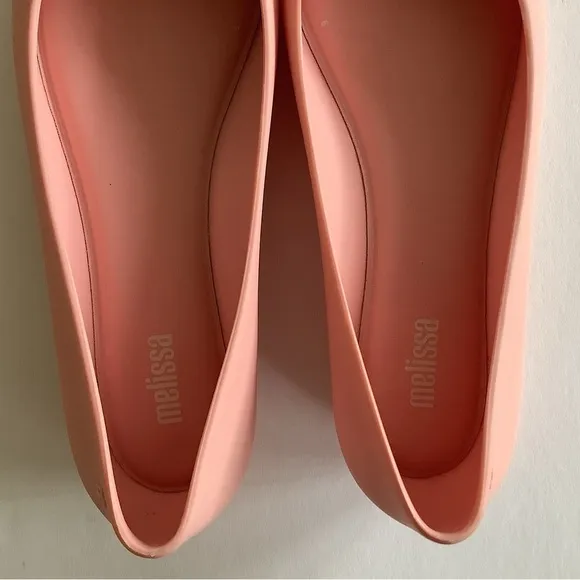 Melissa Doll V Ballet Flat Pink Beige Size 7 New In Box