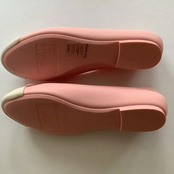 Melissa Doll V Ballet Flat Pink Beige Size 7 New In Box