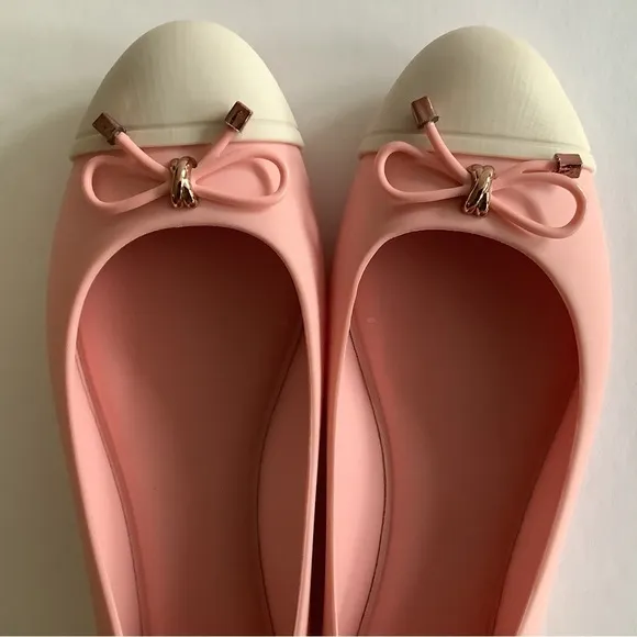 Melissa Doll V Ballet Flat Pink Beige Size 7 New In Box