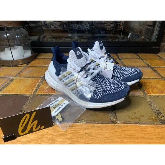 Mens 4.5 Adidas Ultraboost 1.0 “Georgia Tech Yellow Jackets” Athletic Running Sh
