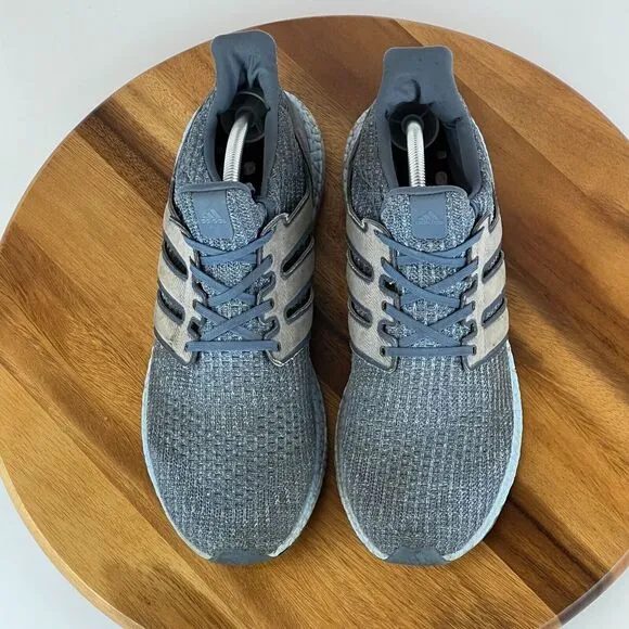 Mens Adidas Ultraboost 4.0 Tech Ink Glow Blue Running Shoes‎ Sneakers Size 12 M