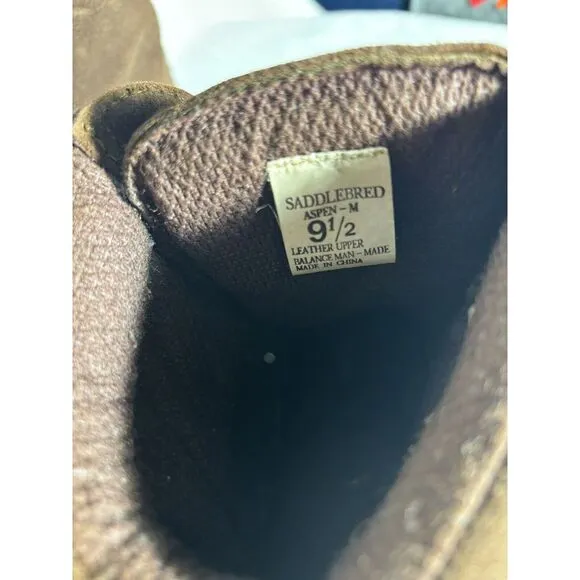 Men's Bass Thermo Lite Performance Insulations Brown/Black Boots Size 9.5 GUC S2