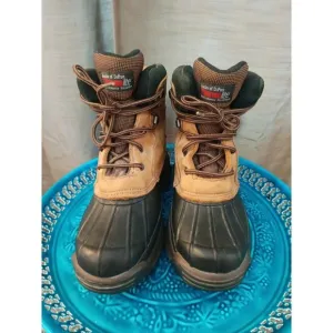 Men's Bass Thermo Lite Performance Insulations Brown/Black Boots Size 9M