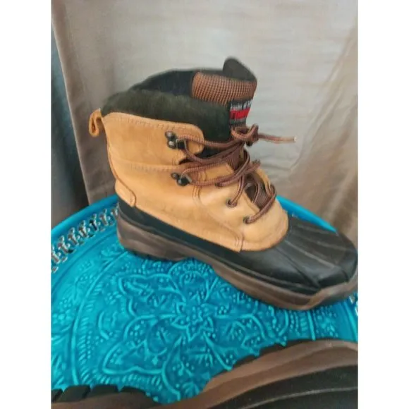 Men's Bass Thermo Lite Performance Insulations Brown/Black Boots Size 9M