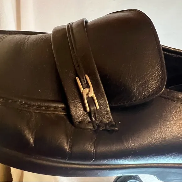 Men’s Hush Puppies Sutton Black Loafers Size 10 W-preowned