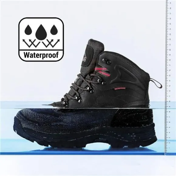 Men's Insulated Waterproof Construction Hiking Winter Snow Boots