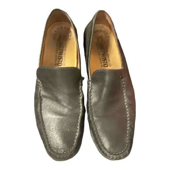 Men’s Memphisto Black Air Relax Slip On Casual Loafers Shoes Size 11.5 EUC