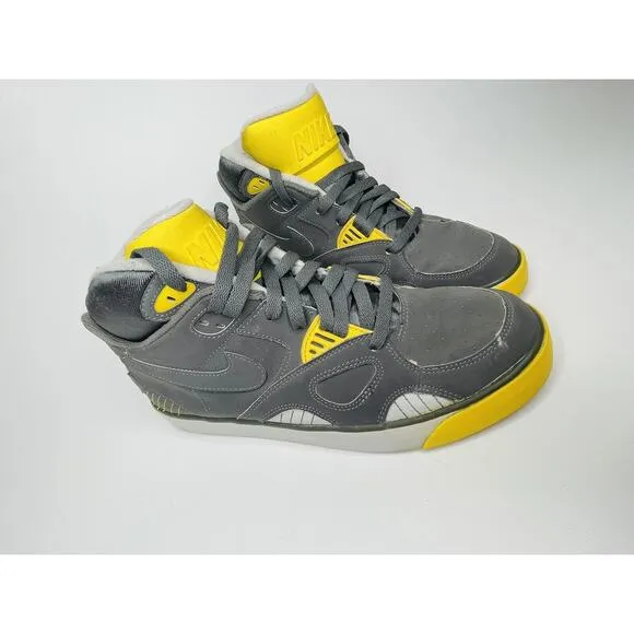 Men's Nike Shoes Auto Trainer Neutral Grey Vibrant Yellow Sneakers Size 9