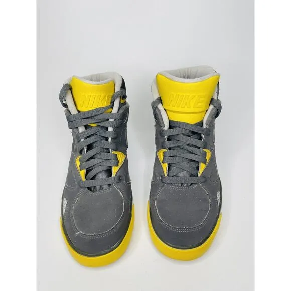 Men's Nike Shoes Auto Trainer Neutral Grey Vibrant Yellow Sneakers Size 9