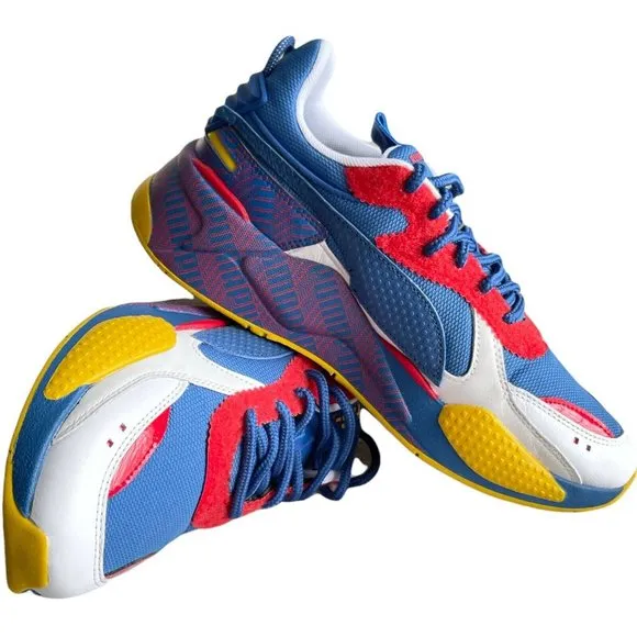 Men’s Sneakers Size 11 Puma RS-X Subvert 37186001 White/Galaxy Blue Hi Rik Red